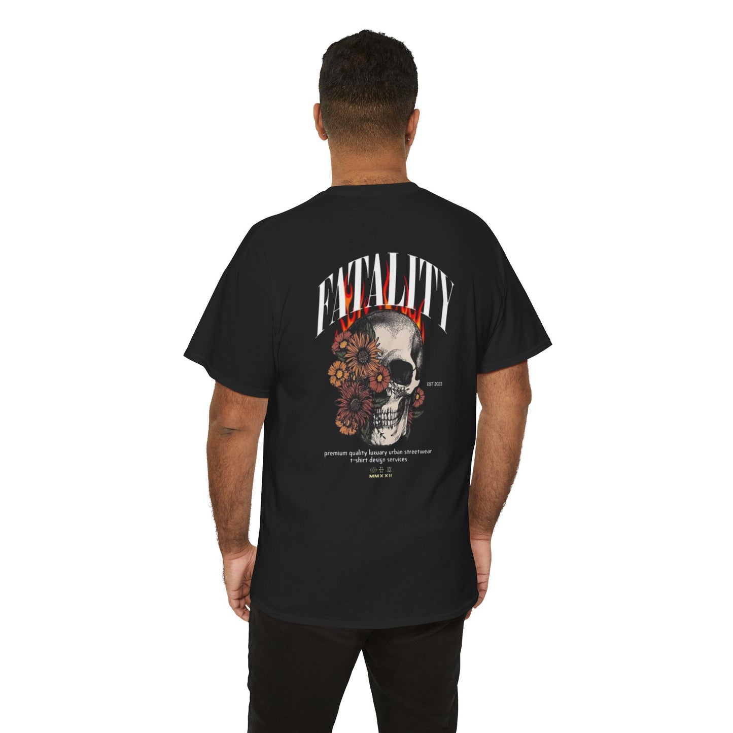 Skull & Roses Tee — “Conquer” Graphic Shirt