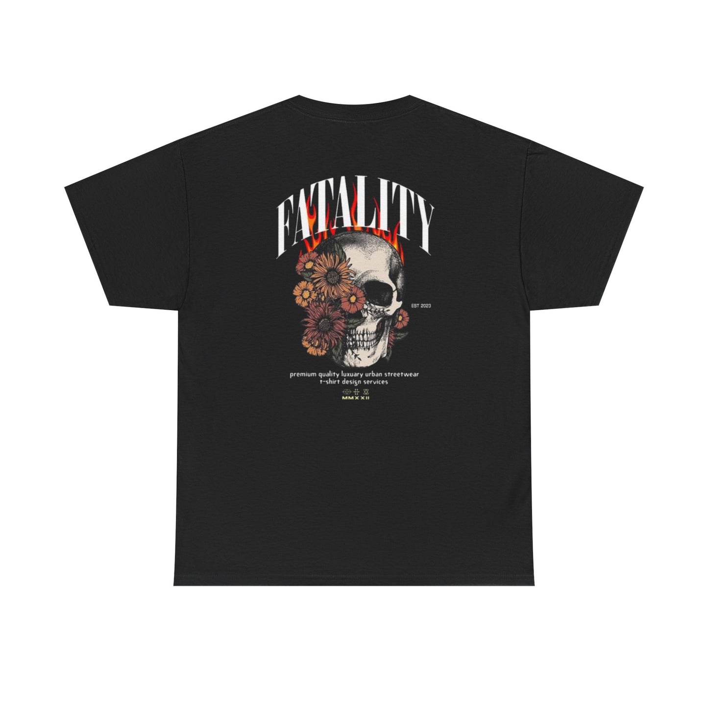 Skull & Roses Tee — “Conquer” Graphic Shirt