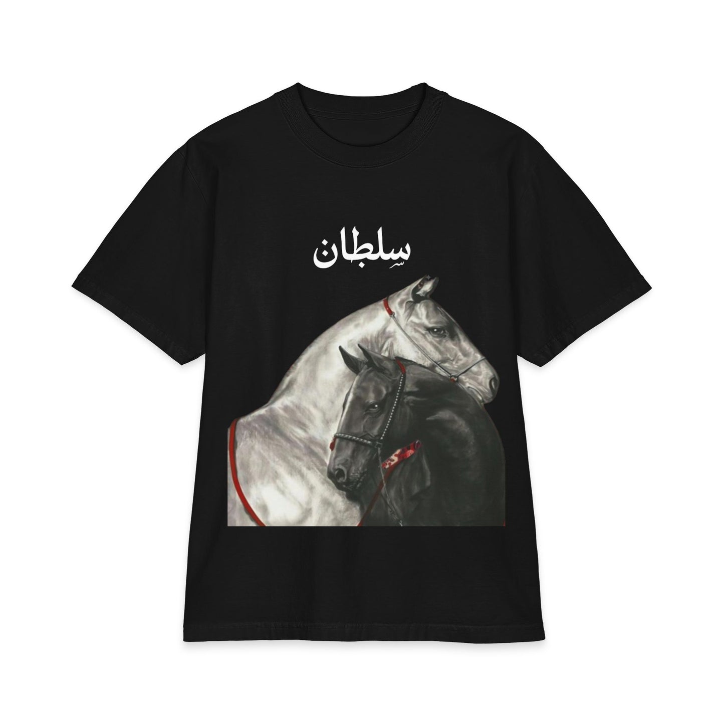 Horse Portrait T‑Shirt — Elegant Paired Horses Graphic Tee