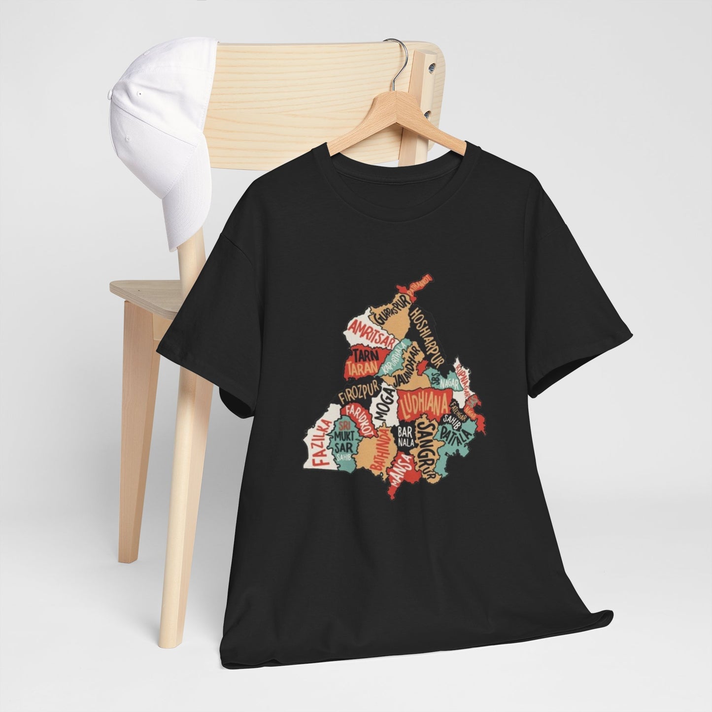 Punjab State Map Graphic T-Shirt-  Unisex Streetwear