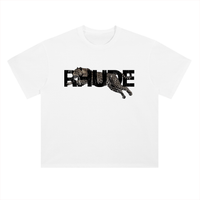Rhude & Rebody edition-Heavyweight Drop Shoulder Cotton T-Shirt