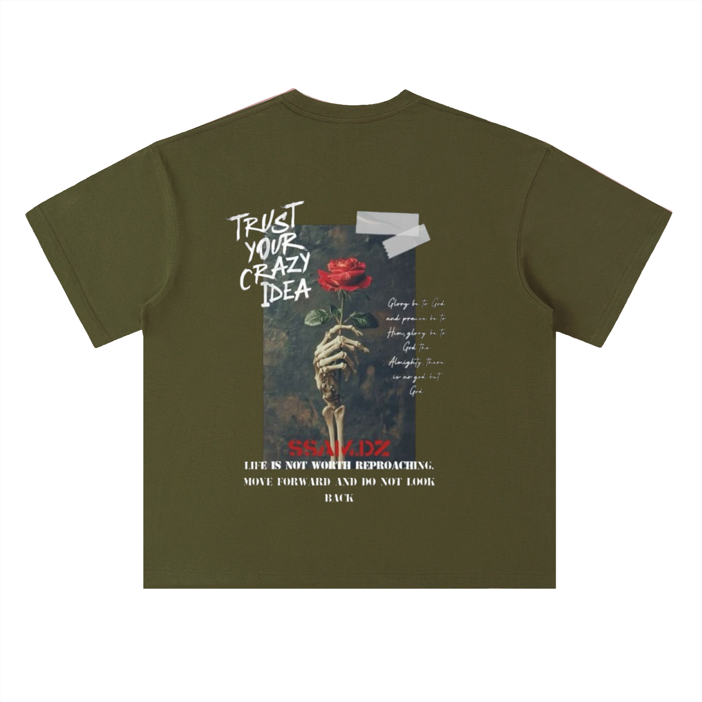 Hope Streetwear T-Shirt - Heavyweight Drop Shoulder Cotton T-Shirt