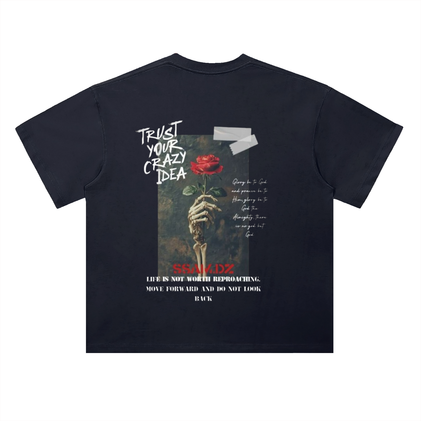 Hope Streetwear T-Shirt - Heavyweight Drop Shoulder Cotton T-Shirt