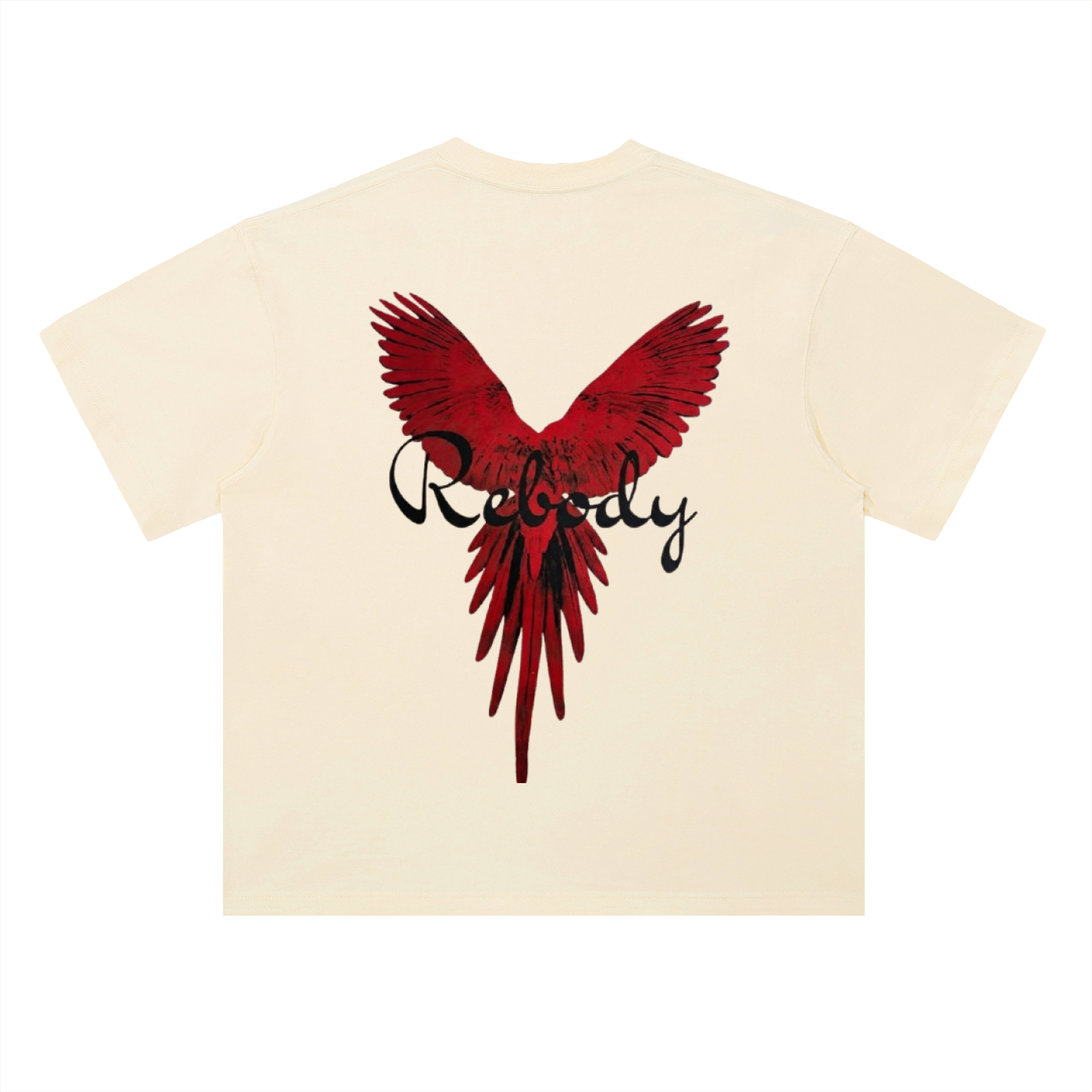 Rhude & Rebody edition-Heavyweight Drop Shoulder Cotton T-Shirt