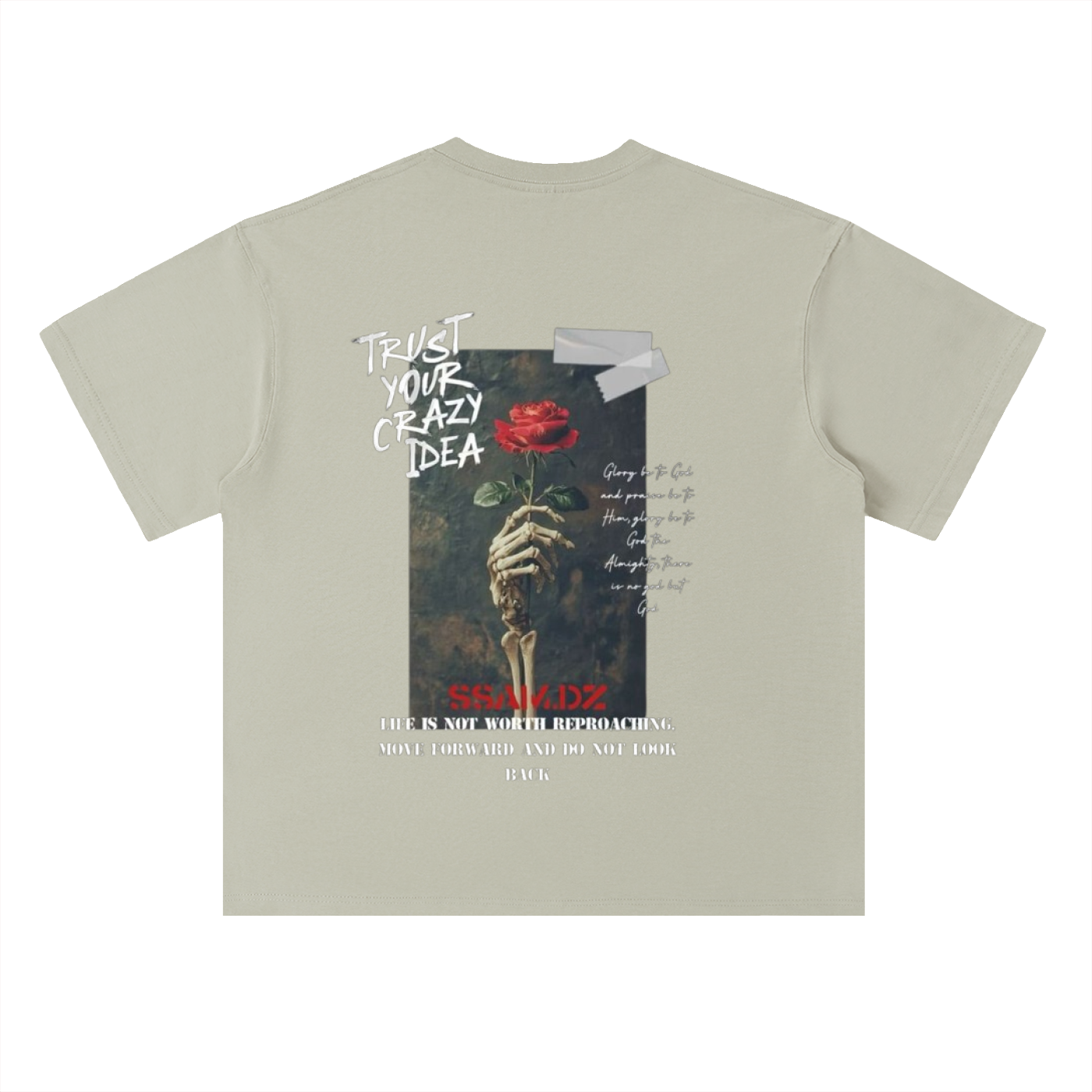 Hope Streetwear T-Shirt - Heavyweight Drop Shoulder Cotton T-Shirt