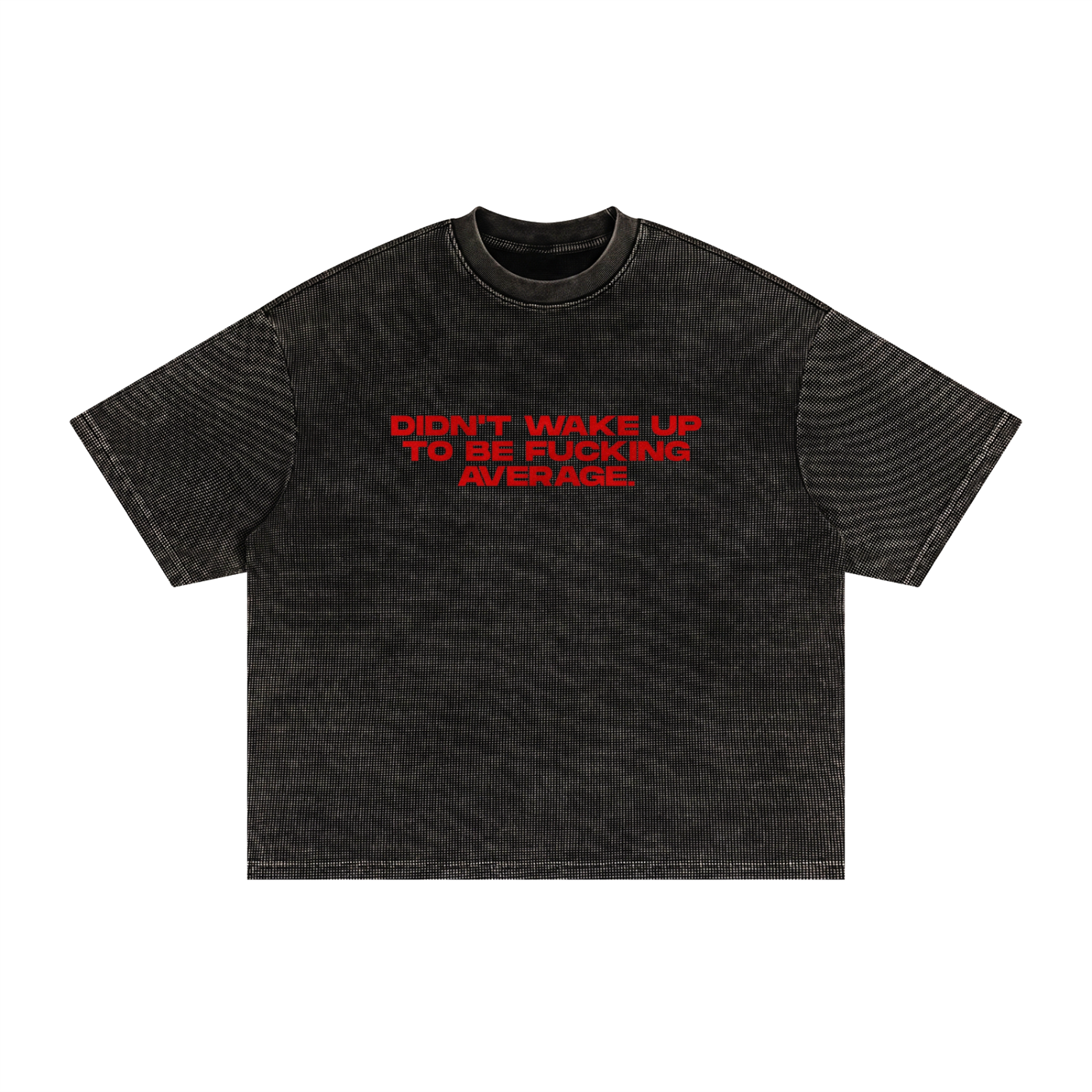 Textured Waffle Washed Boxy T-Shirt