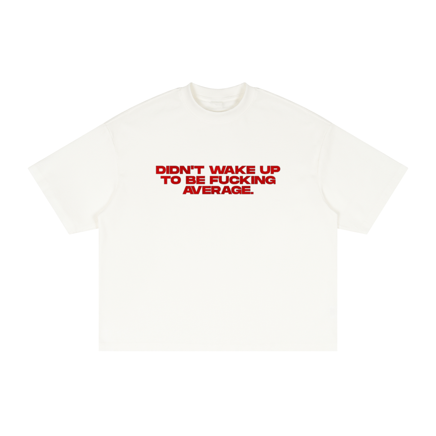 Textured Waffle Washed Boxy T-Shirt