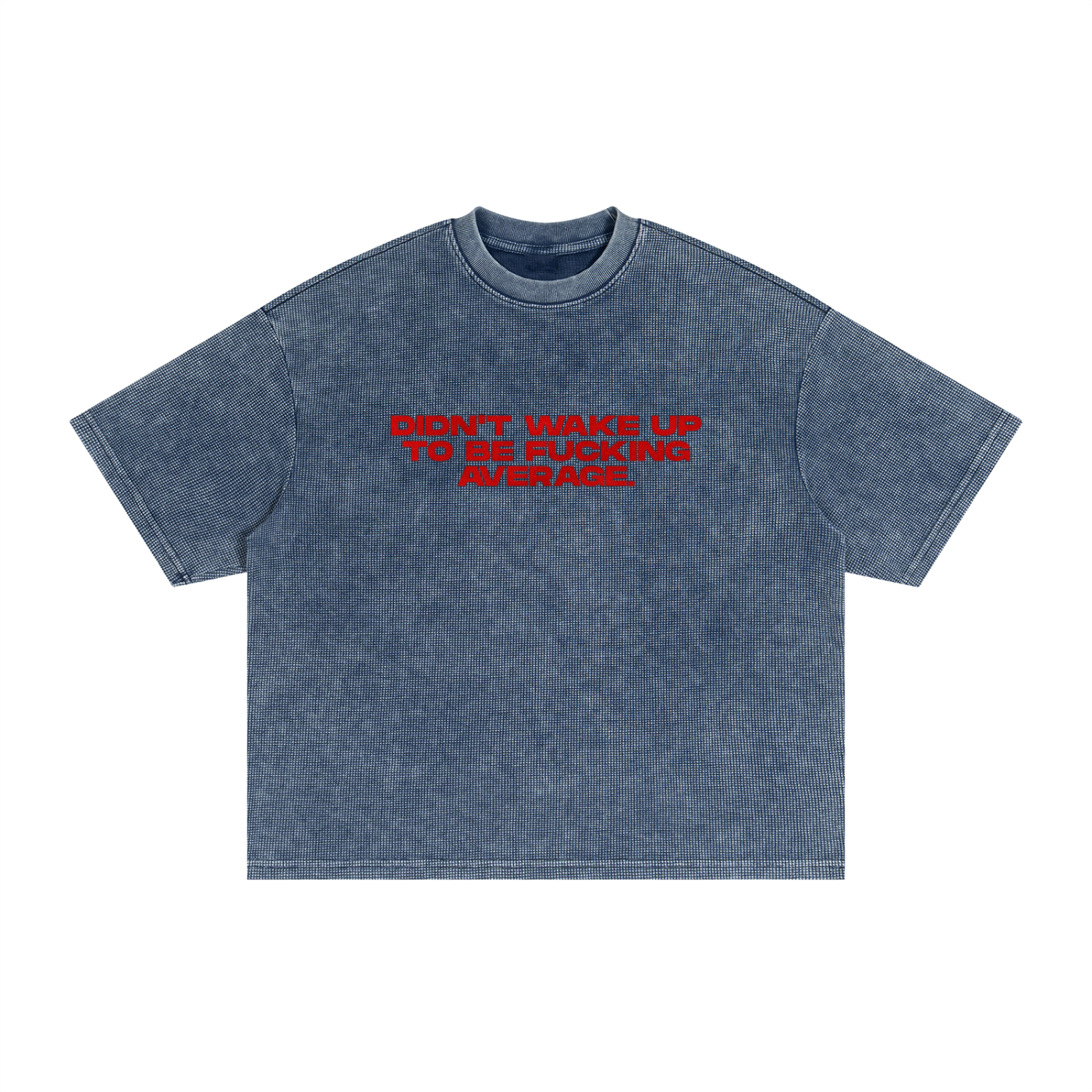 Textured Waffle Washed Boxy T-Shirt