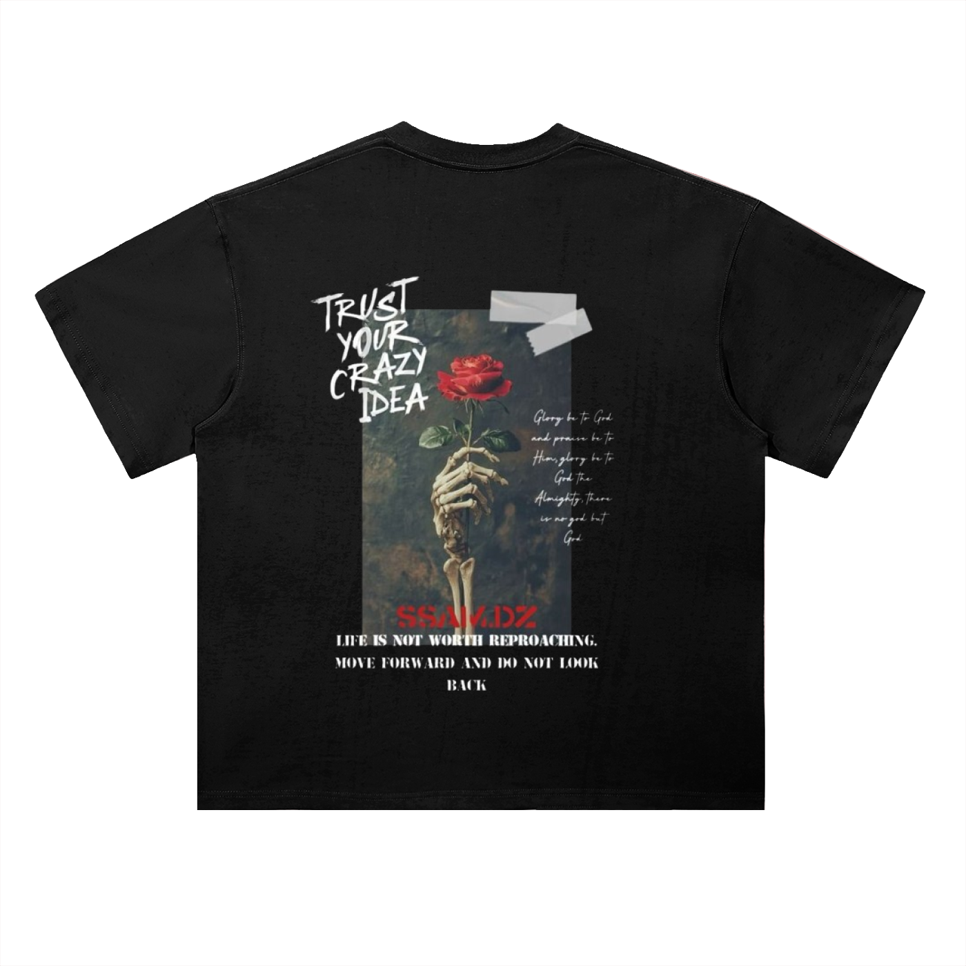 Hope Streetwear T-Shirt - Heavyweight Drop Shoulder Cotton T-Shirt