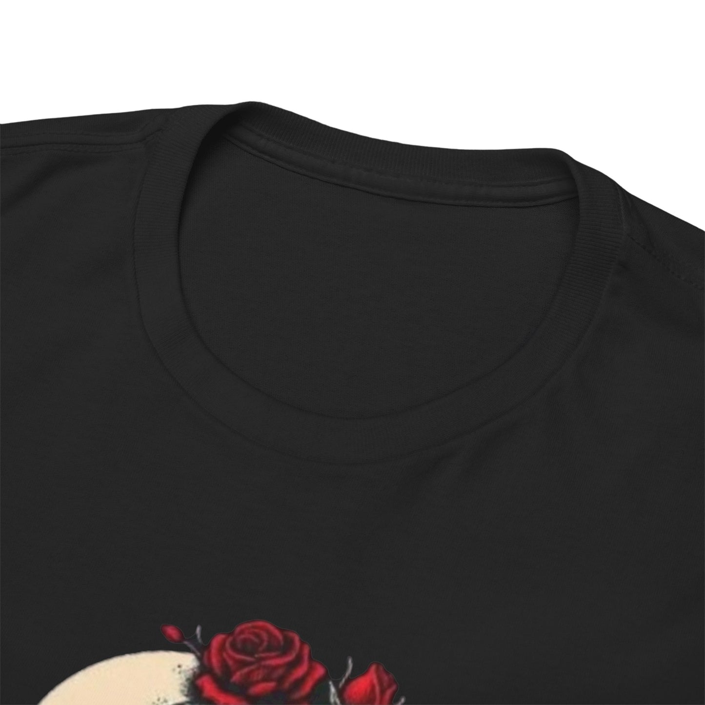 Skull & Roses Tee — “Conquer” Graphic Shirt