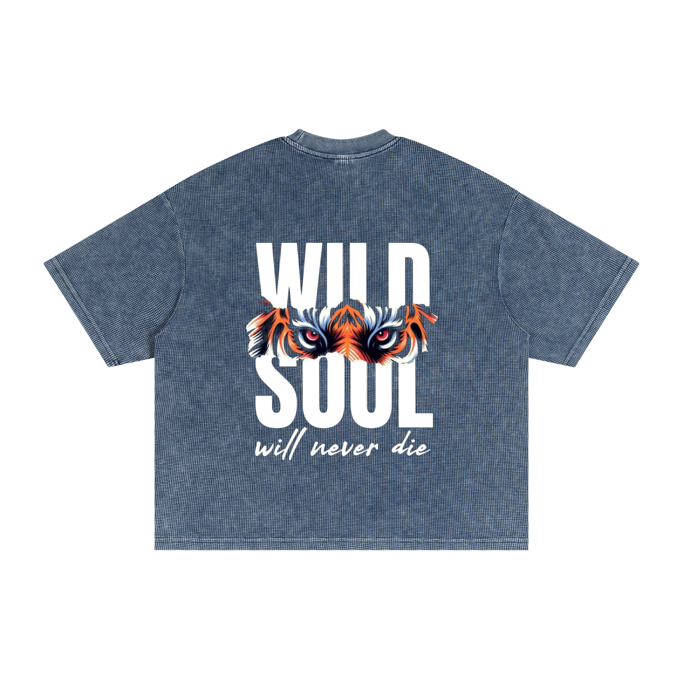 Textured Waffle Washed Boxy T-Shirt