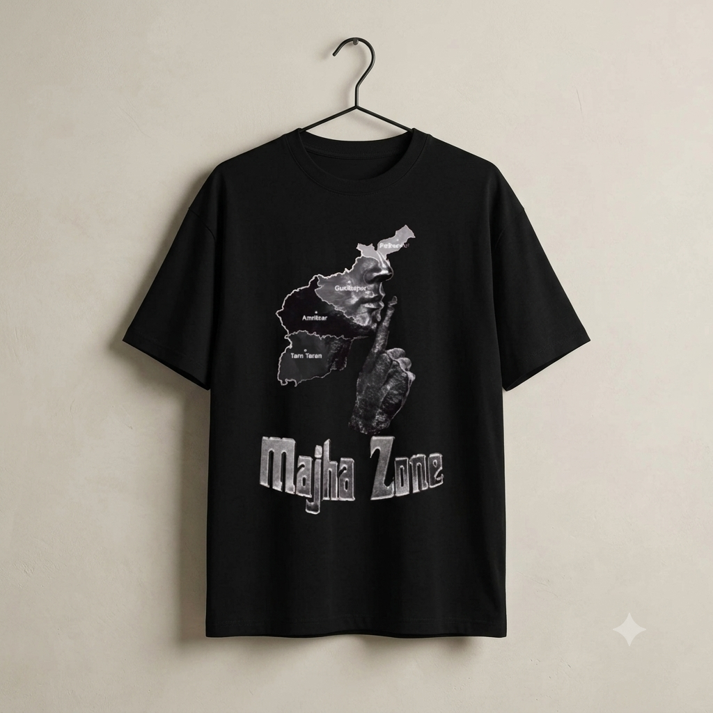 Majha Zone Graphic T-Shirt | Premium Oversized Streetwear Essential Cotton T-Shirt