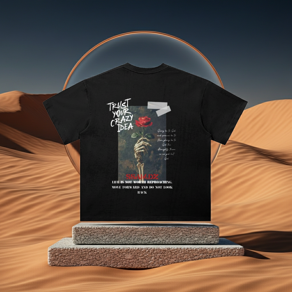 Hope Streetwear T-Shirt - Heavyweight Drop Shoulder Cotton T-Shirt