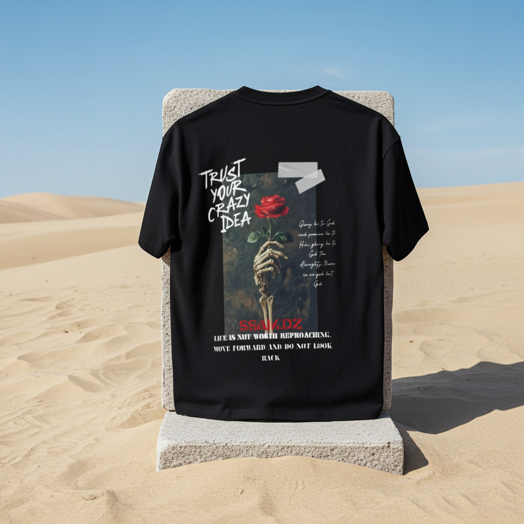 Hope Streetwear T-Shirt - Heavyweight Drop Shoulder Cotton T-Shirt