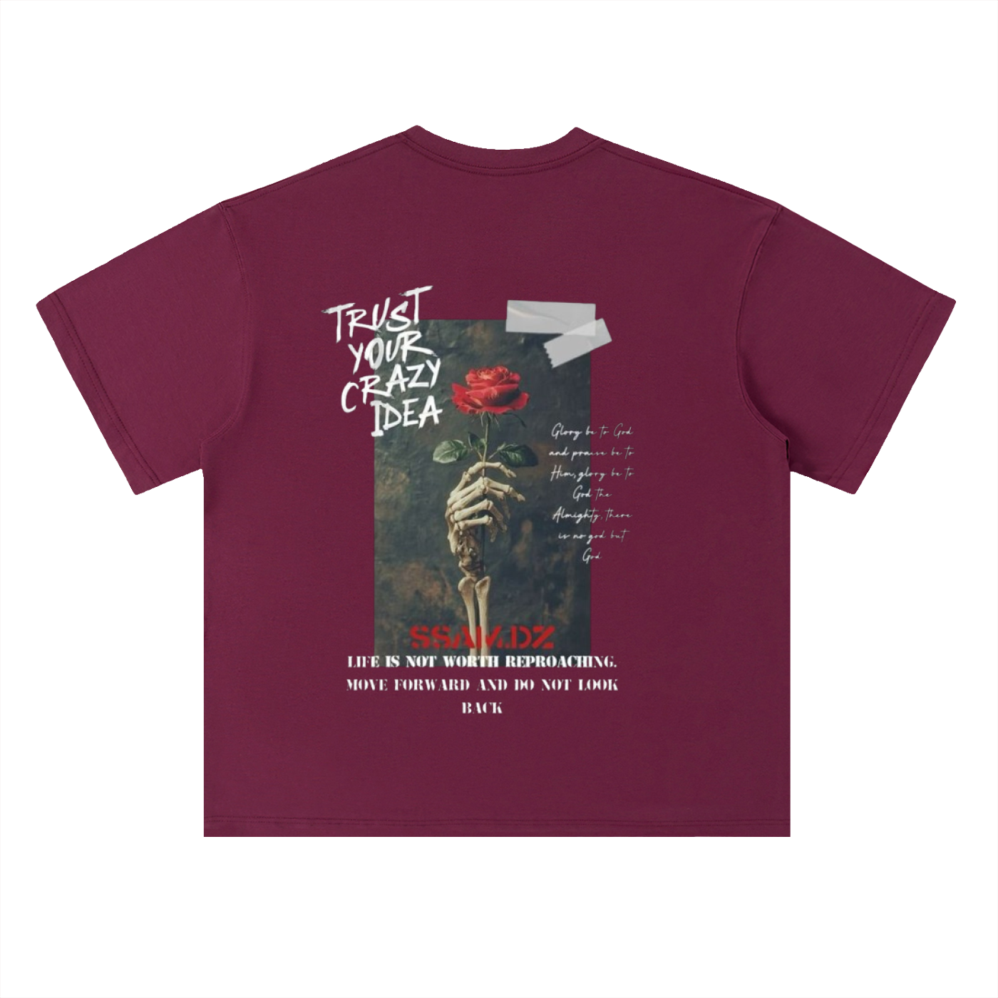 Hope Streetwear T-Shirt - Heavyweight Drop Shoulder Cotton T-Shirt