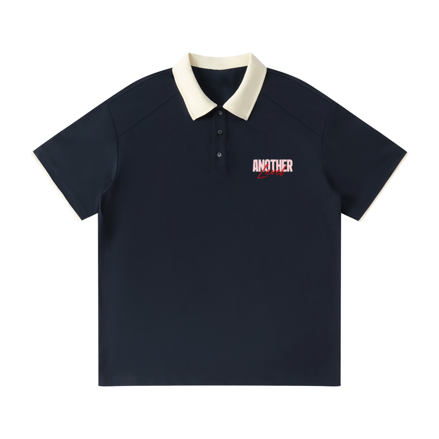 Contrast Collar Raglan Polo Shirt