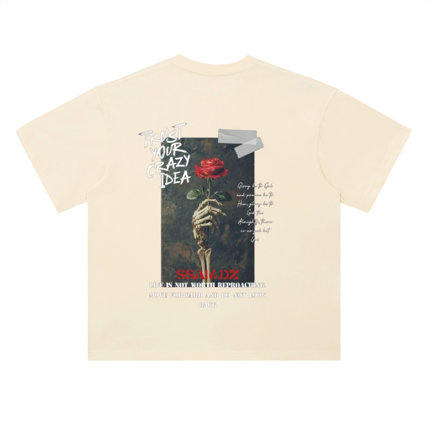 Hope Streetwear T-Shirt - Heavyweight Drop Shoulder Cotton T-Shirt