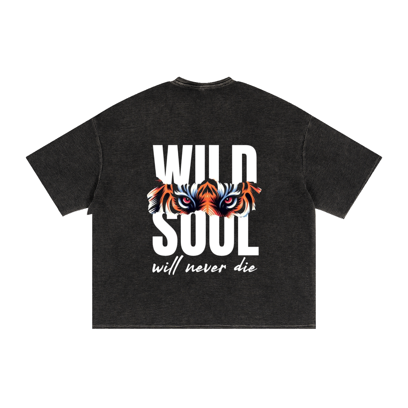 Textured Waffle Washed Boxy T-Shirt