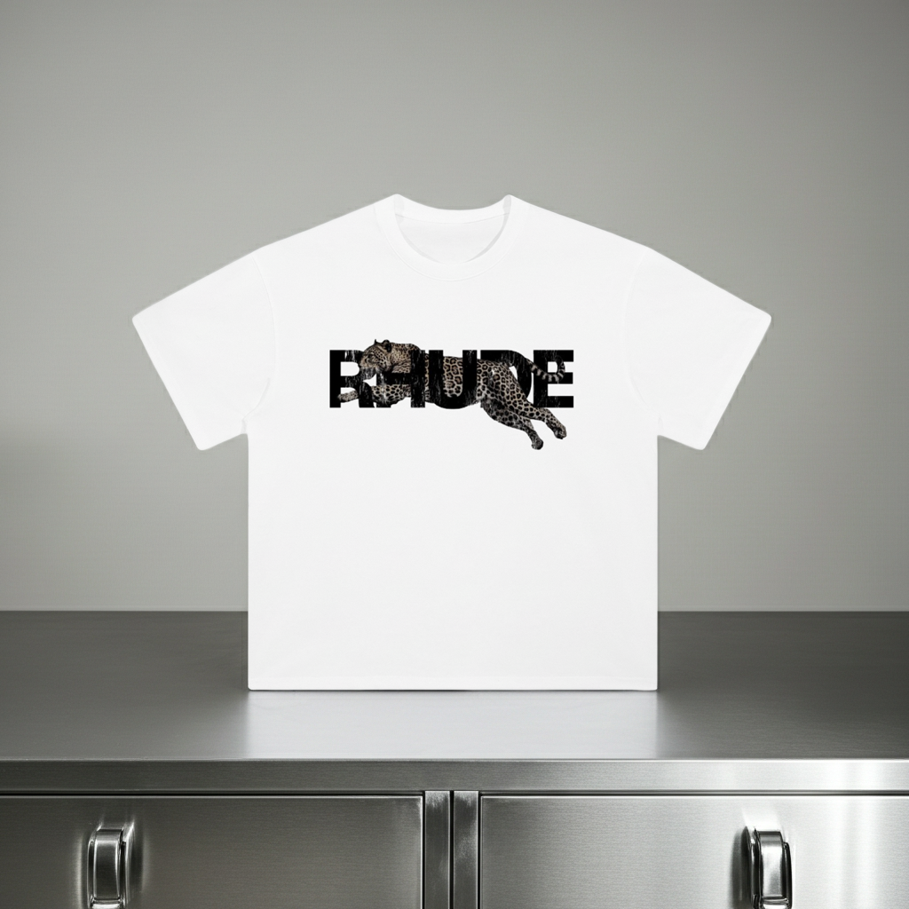 Rhude & Rebody edition-Heavyweight Drop Shoulder Cotton T-Shirt