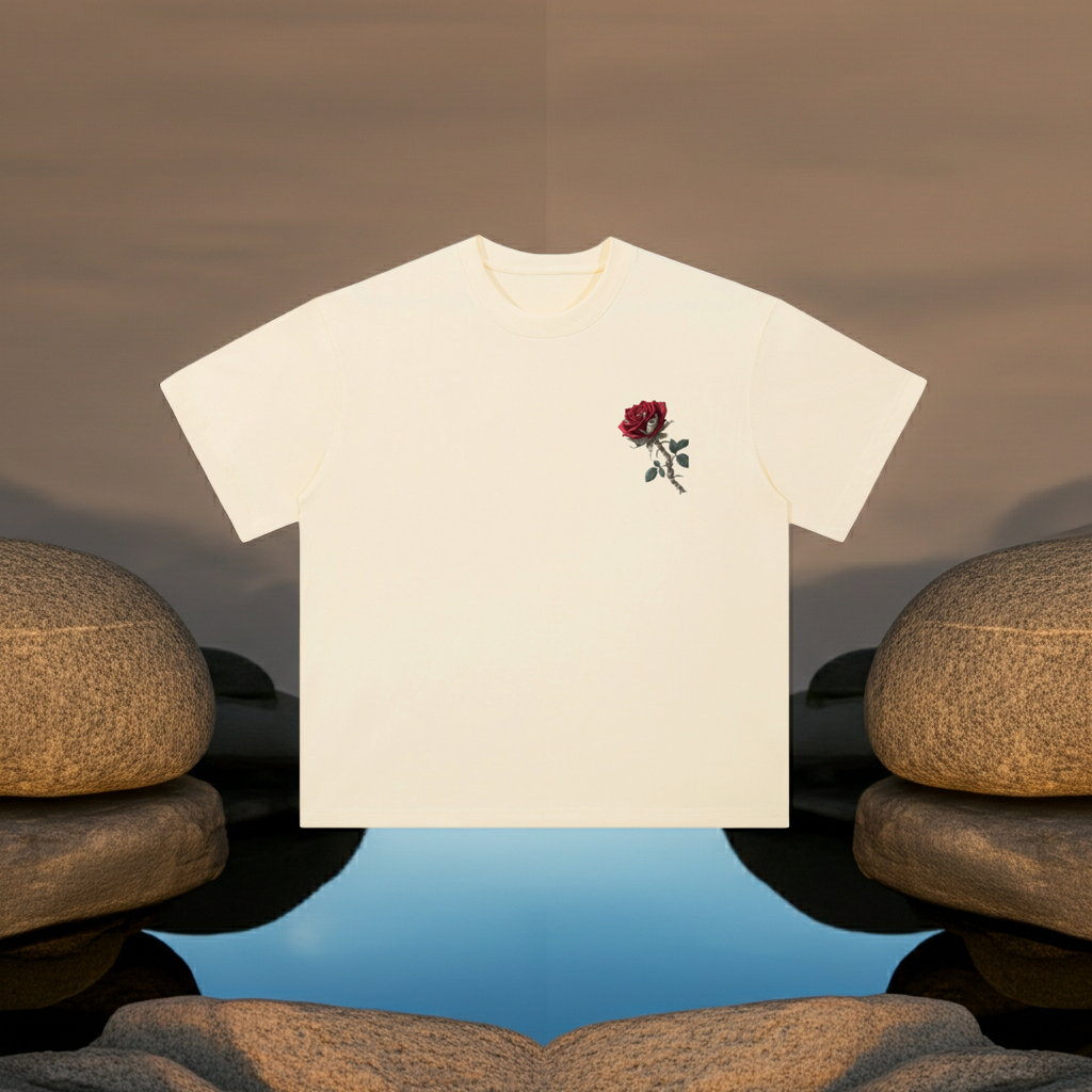 Hope Streetwear T-Shirt - Heavyweight Drop Shoulder Cotton T-Shirt