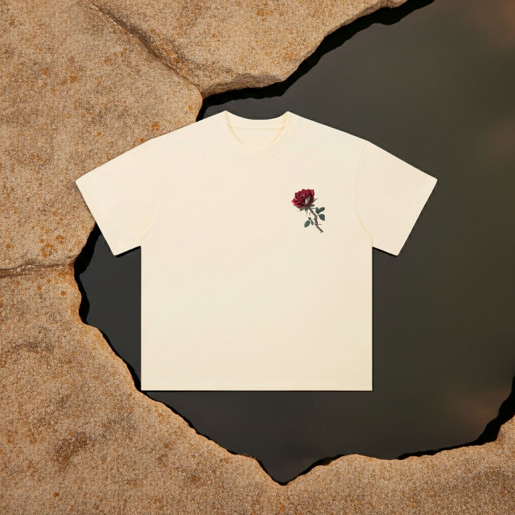 Hope Streetwear T-Shirt - Heavyweight Drop Shoulder Cotton T-Shirt